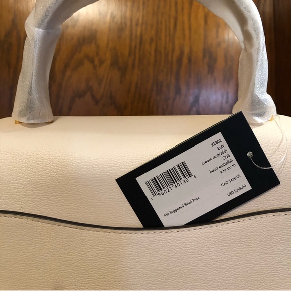 NWT-Kate Spade-Katy-Heart❤️Embellished-Small Top Handle Bag-Dust Bag-$398 - Picture 3 of 16